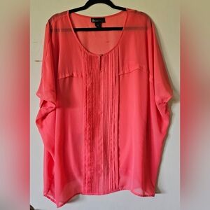 Lane Bryant Coral/Pink Blouse